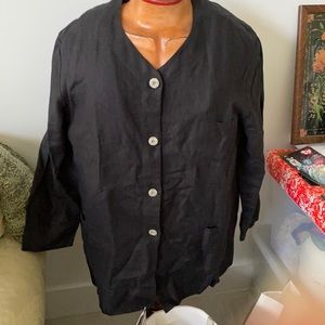 J Jill linen button down jacket